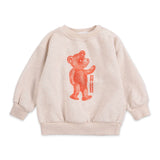 Bobo Choses Baby Softpaw Monster Sweatshirt & Printed Denim Pants Set ~ Off-White/Light Pink