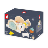 Janod Sweet Cocoon Pull-Along Snail Cube Trolley