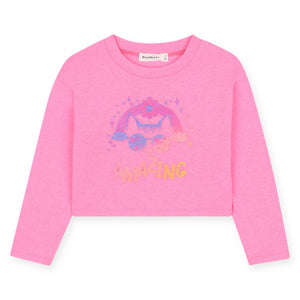 Billieblush Girls Amazing Cropped l/s T-Shirt ~ Pink