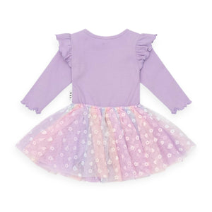 Huxbaby Cotton Candy Ballet Tulle Skirted Onesie ~ Orchid