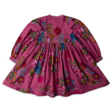 Oilily Girls Douce Botanique Dress ~ Red Violet