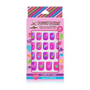 Piggy Paint Happy Hearts Piggy Press-On Nails