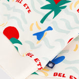 Petit Bateau Baby Bel Ete Print Sweatshirt & Gauze Pants Set ~ Cream Multi/Green