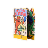 Wrap Party Parade Fold Out Birthday Card