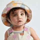 7am Rainwear Printed Bucket Hat ~ Trees Beige