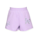 Baby Sara Rhinestone Bows Top & Shorts Set ~ Purple