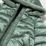 Mayoral Baby Girl Long Puffer Coat ~ Bayleaf