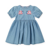 Stella McCartney Baby Girl Chambray Dress w/ Ladybug Embroidery ~ Blue