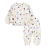 Molo Baby Disc Sweatshirt & Simeon Sweatpants Set ~ Funny Macarons