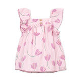 Play Up Baby Tulip Print Woven Dress ~ Pink