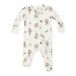 Angel Dear 2 Way Zipper Footie ~ French Toast