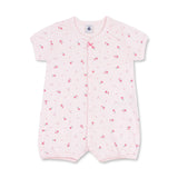 Petit Bateau s/s Roses Print Short Romper ~ Pink