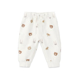 Quincy Mae Relaxed Fleece Sweatshirt & Sweatpants Set ~ Critters/Ivory