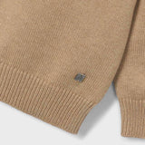 Mayoral Boys Basic Crew Neck Sweater ~ Heathered Cookie