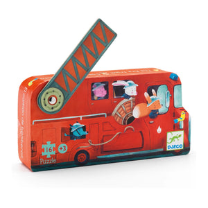 Djeco Fire Truck Silhouette Puzzle