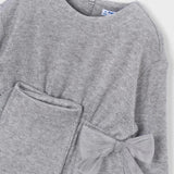 Mayoral Girls Knit Top & Pants Set ~ Mixed Grey
