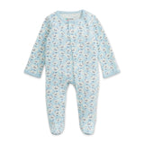 Magnetic Me Organic Cotton Footie ~ Blue Chicken
