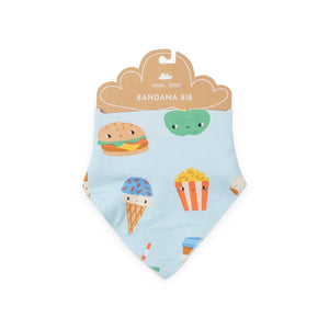 Angel Dear Bandana Bib ~ Send Snacks Blue