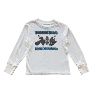 Rowdy Sprout Baby Beastie Boys Check Your Head l/s Tee ~ Vintage White