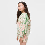 Molo Marika Sweatshirt & Akima Shorts Set 7-12 ~ Garden Tie Dye