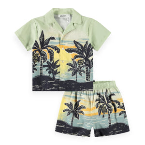 Molo Baby Eyou Shirt & Solar Shorts Set ~ Babynanas Palm