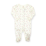 Tun Tun Snap Footie ~ Flowers/Natural