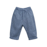 Play Up Baby Bird l/s Top & Printed Fleece Pants Set ~ Natural/Watercolor Blue