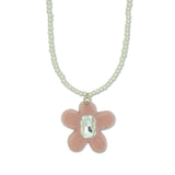 Milk x Soda Velvet Flower Necklace