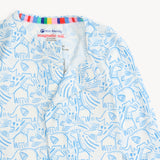 Magnetic Me Modal Footie ~ Herds of a Feather Blue