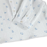 Molo Baby Enozo l/s Shirt & Serene Pants Set ~ Blue Vibes