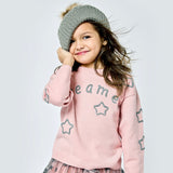 Baby Sara Dreamer Sweater & Stars Tulle Tutu Skirt Set ~ Pink/Grey