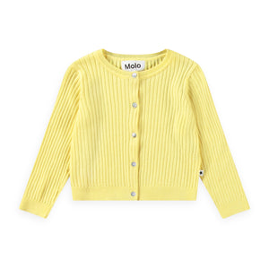 Molo Baby Gabby Ribbed Knit Cardigan ~ Sunbright