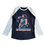 Rowdy Sprout Baby Springsteen '84 Stadium l/s Raglan Tee ~ Vintage Black/White