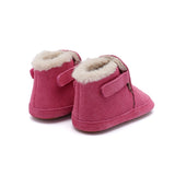 Old Soles Apres Bub Fur Lined Bootie ~ Dark Pink Suede