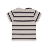 Babyface Baby Boy s/s Tee & Sweatpants Set ~ Antra Stripe/Antra