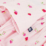 Petit Bateau Sleeveless Berry Print Dress w/ Bloomer ~ Pink