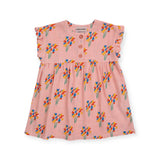 Bobo Choses Baby Woven Dress ~ Fireworks/Pink