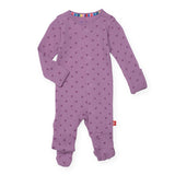 Magnetic Me Modal Printed Magnetic Waffle Footie ~ Pink Ribbon