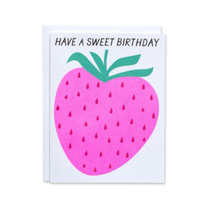 Banquet Workshop Birthday Card ~ Sweet Strawberry