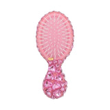 Bari Lynn Pink Heart Jeweled Hair Brush