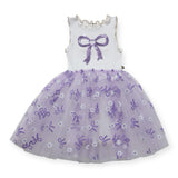 Petite Hailey Bow Tutu Dress ~ Purple