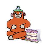 Wrap Monkey with Mini Card Birthday Card