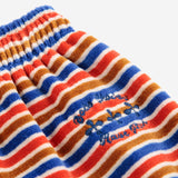 Bobo Choses Baby Have Fun Striped Velour Zip Hoodie, Doggy Mate l/s Tee & Joggers Set ~ Red/Blue Multi