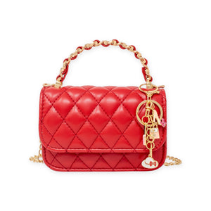 Tiny Treats Classic Link Chain Top Handle Handbag w/ Charms