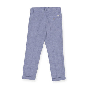 Mayoral Boys Linen Blend Pants ~ Cyan