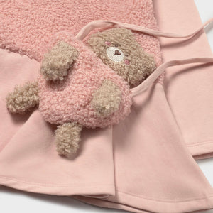 Mayoral Baby Girl Bi-material Sherpa Dress w/ Bear Bag ~ Petisui
