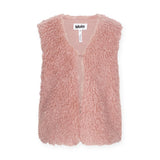 Molo Hatcha Faux Fur Vest ~ Petal Blush