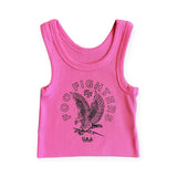 Rowdy Sprout Foo Fighters Ribbed Tank 7-12 ~ Electric Pink