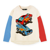 Rock Your Kid Cars l/s T-Shirt ~ Cream