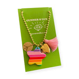Gunner & Lux Love & Peace Charms Necklace
